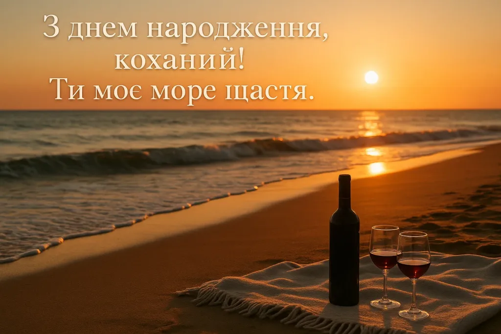 Привітання з днем народження коханого чоловіка