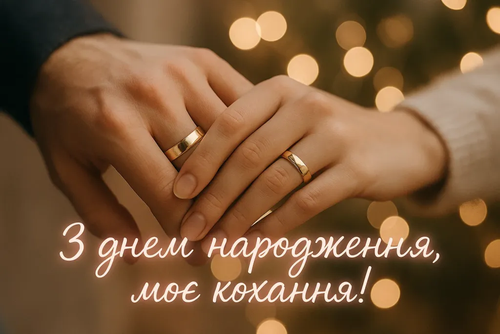 Привітання з днем народження коханого чоловіка