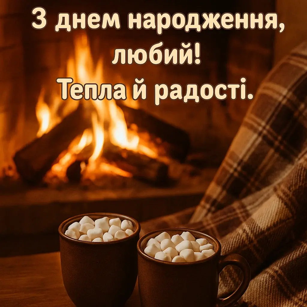 Привітання з днем народження коханого чоловіка