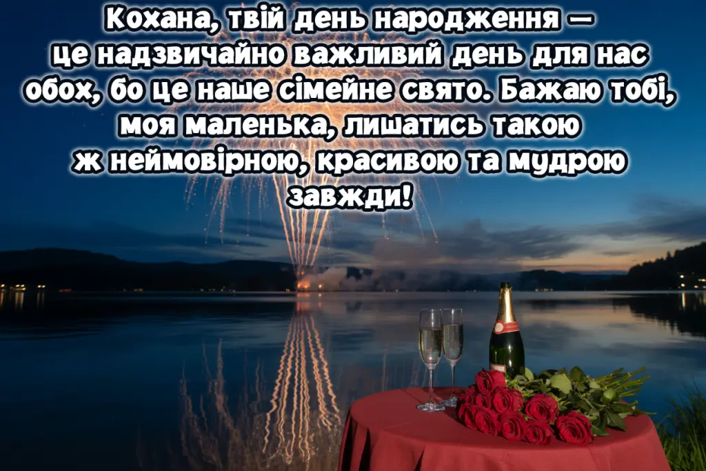 Привітання коханої з днем народження