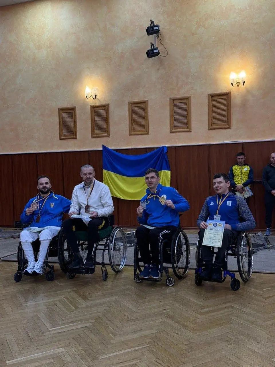 На кубку України з фехтування на візках четверо волинян здобули 8 медалей