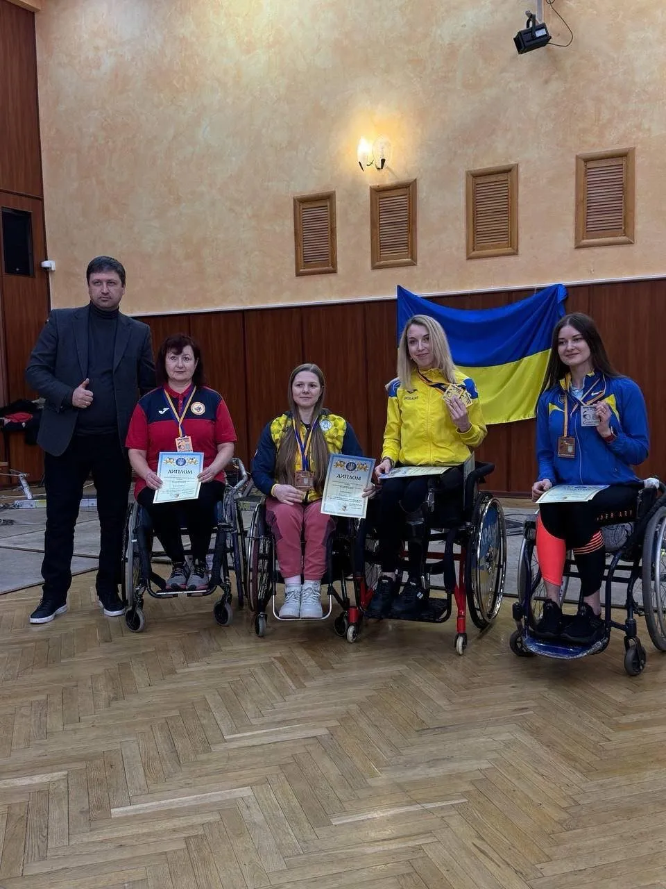 На кубку України з фехтування на візках четверо волинян здобули 8 медалей
