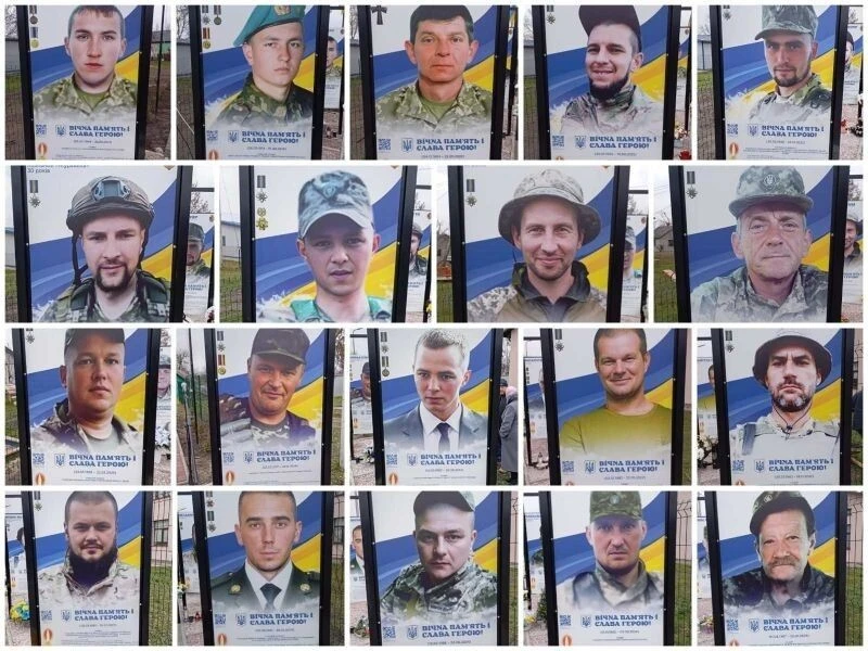 У громаді на Волині відкрили Алею Героїв у День ЗСУ