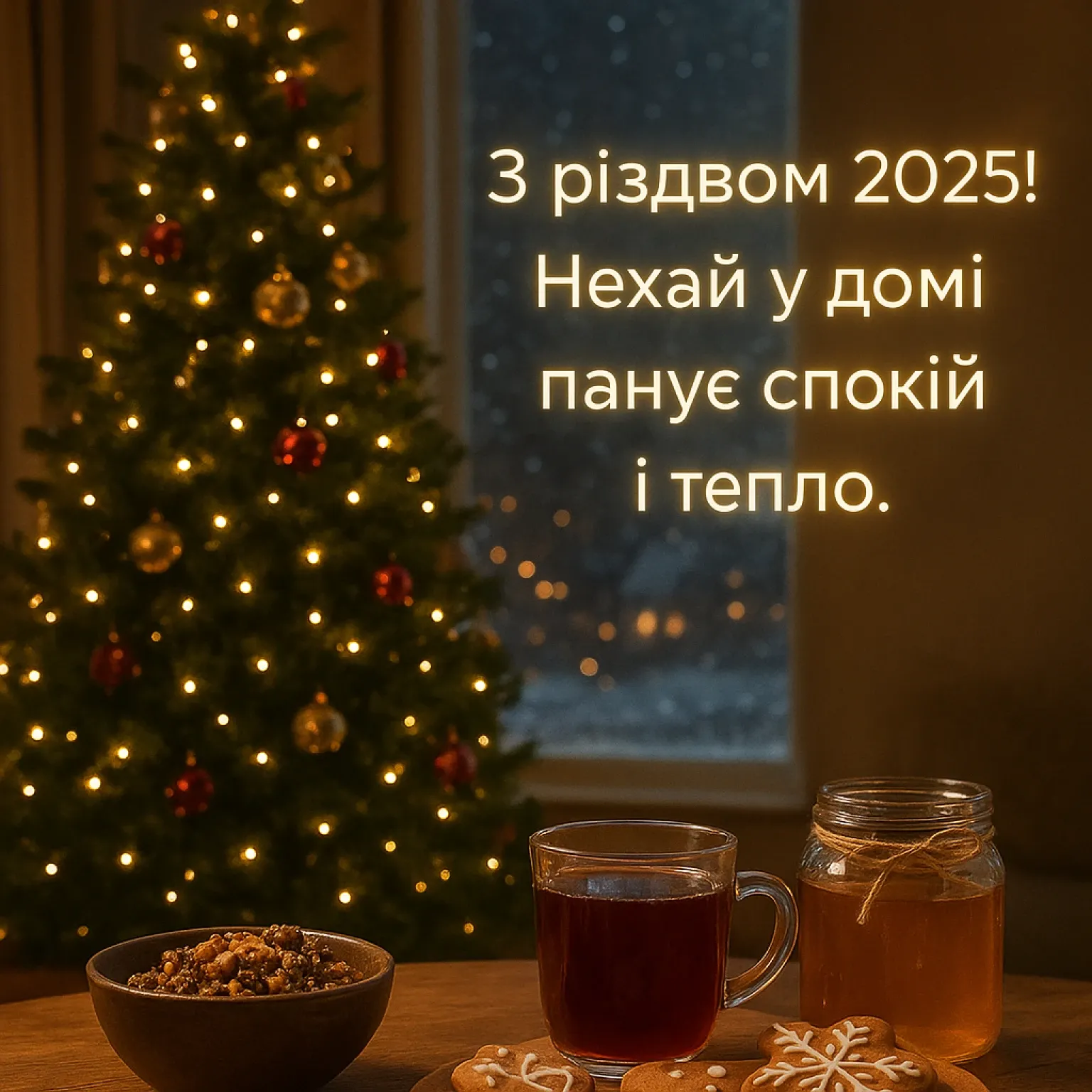 Привітання з різдвом 2025