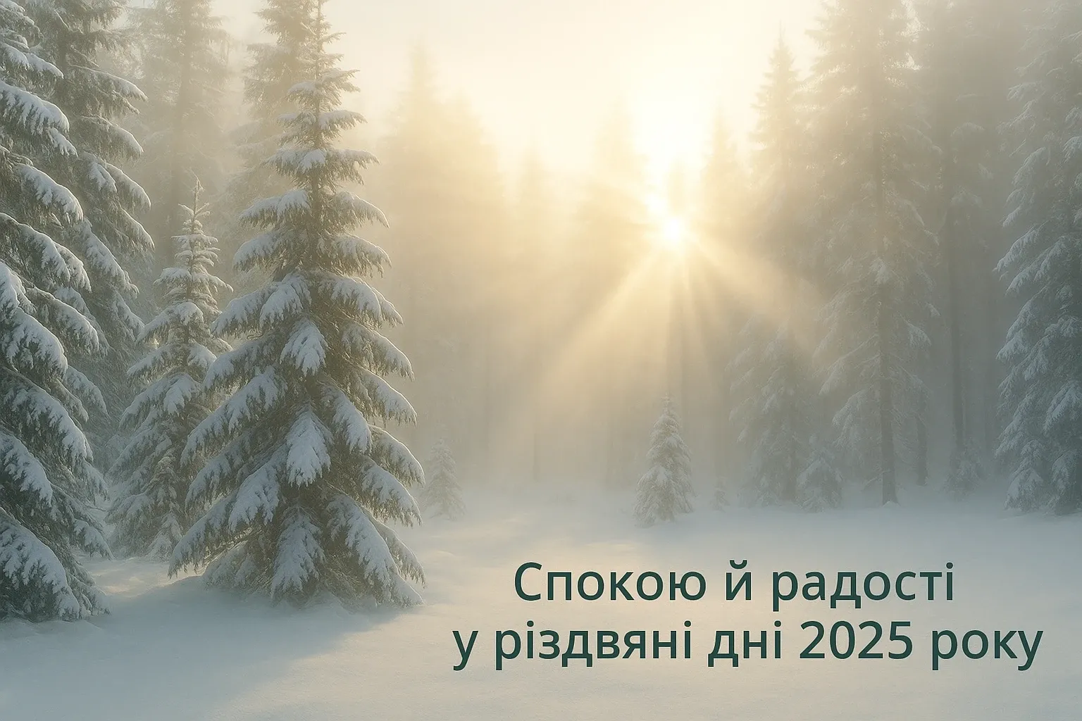 Привітання з різдвом 2025