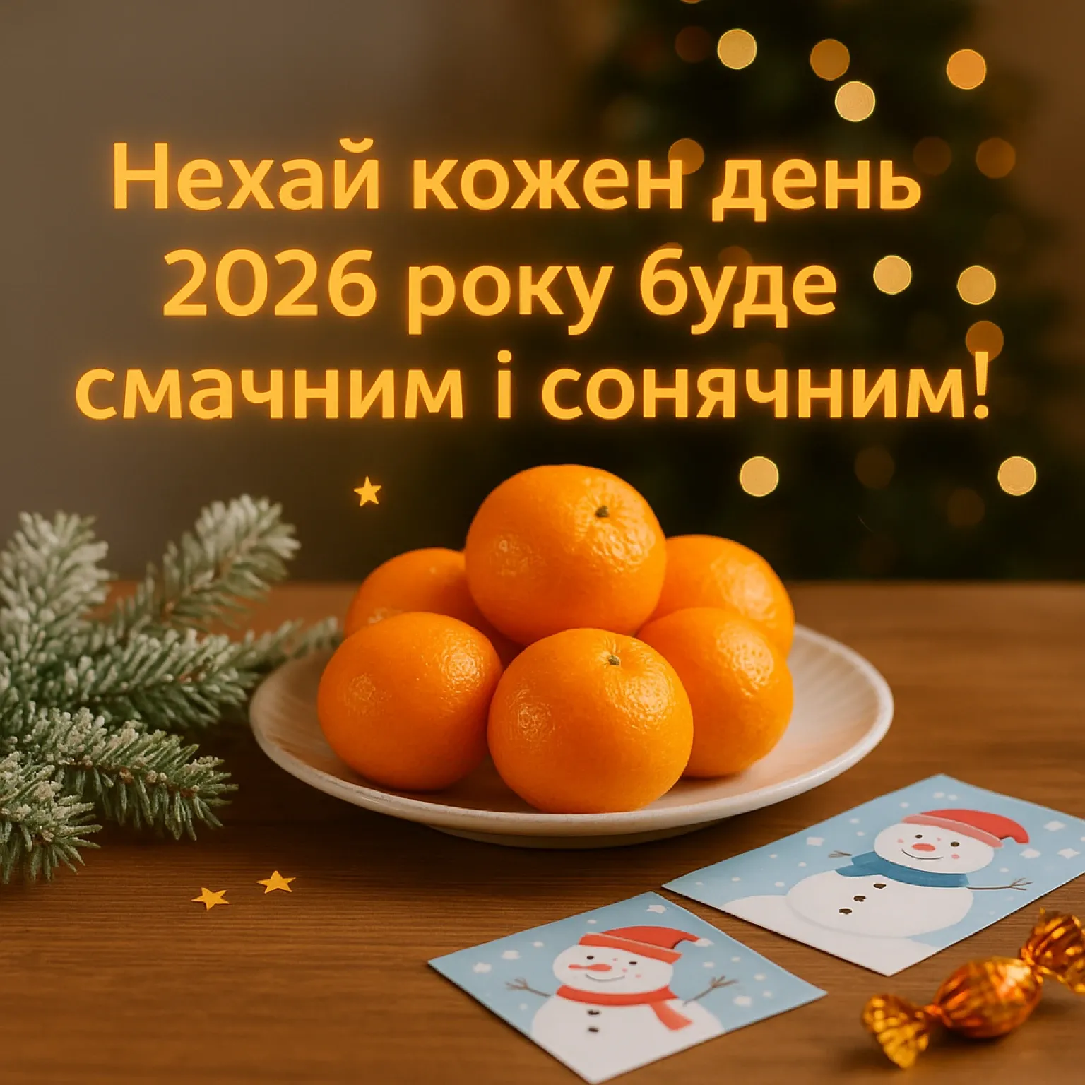 Привітання з прийдешнім новим роком 2026