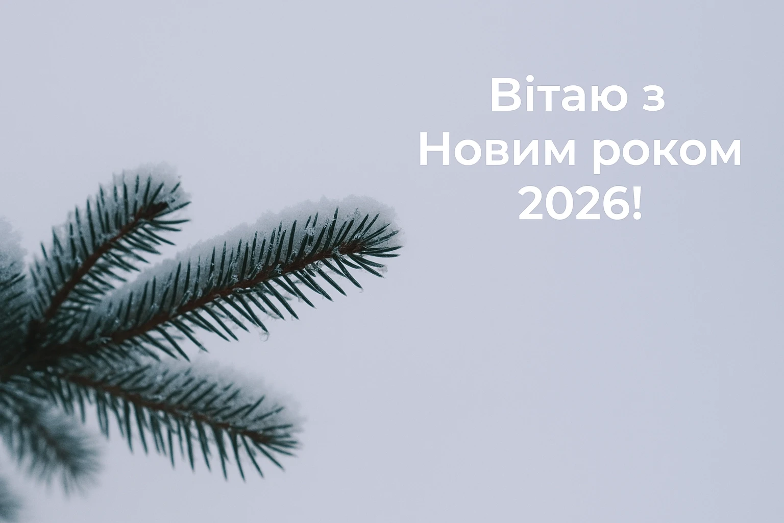 Привітання з прийдешнім новим роком 2026