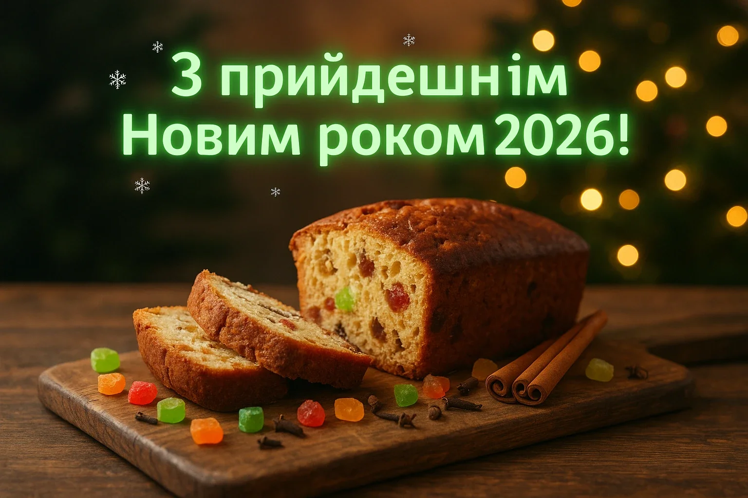 Привітання з прийдешнім новим роком 2026