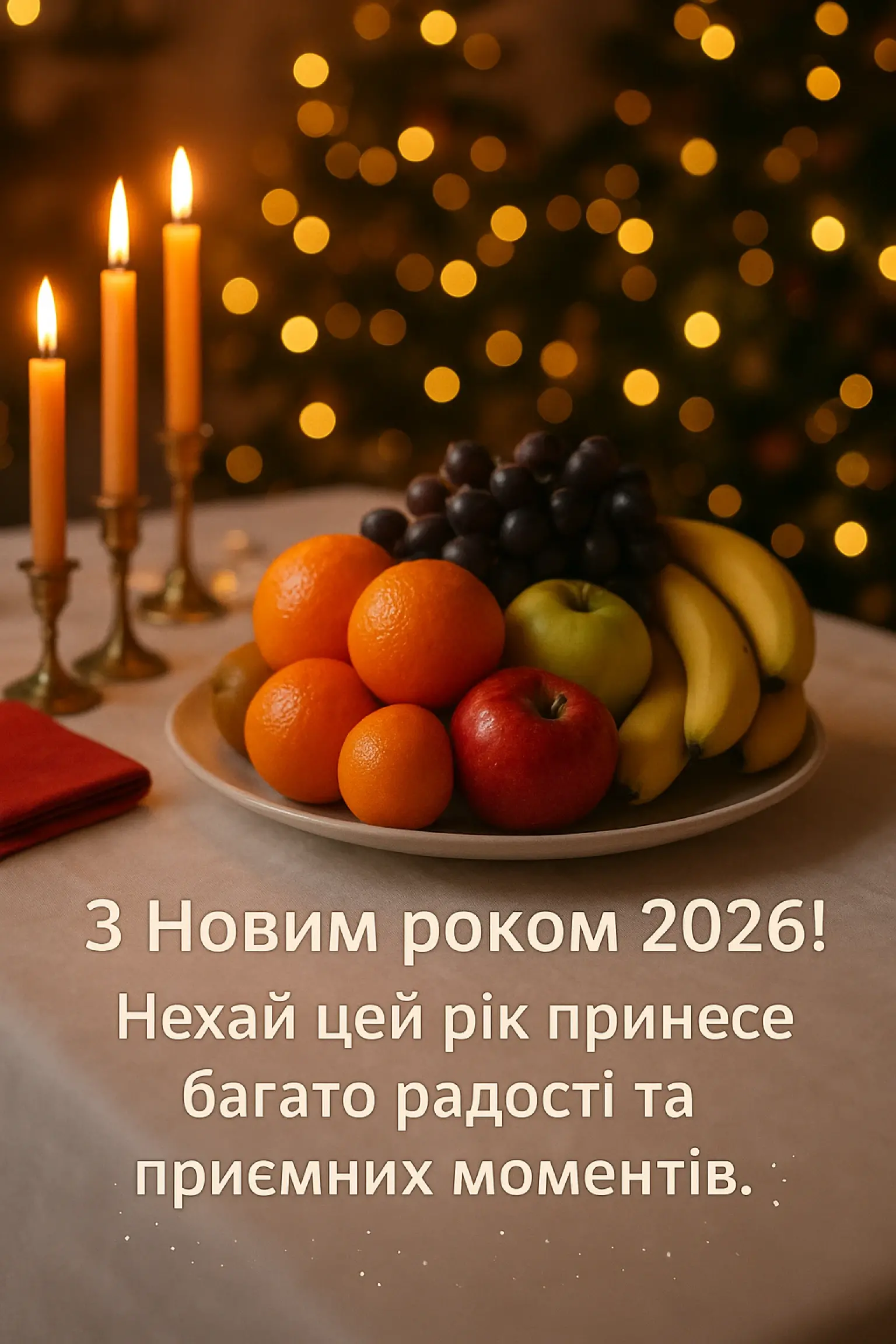 Привітання з прийдешнім новим роком 2026