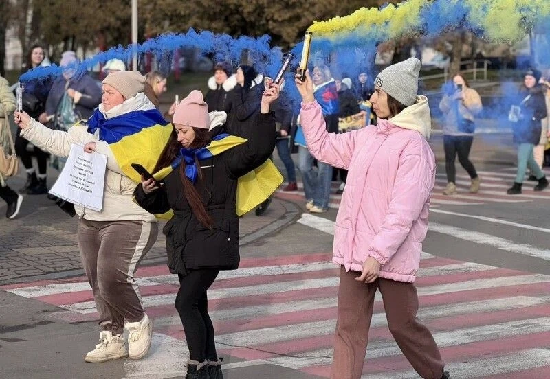 У місті на Волині відбулася акція на підтримку полонених і зниклих безвісти