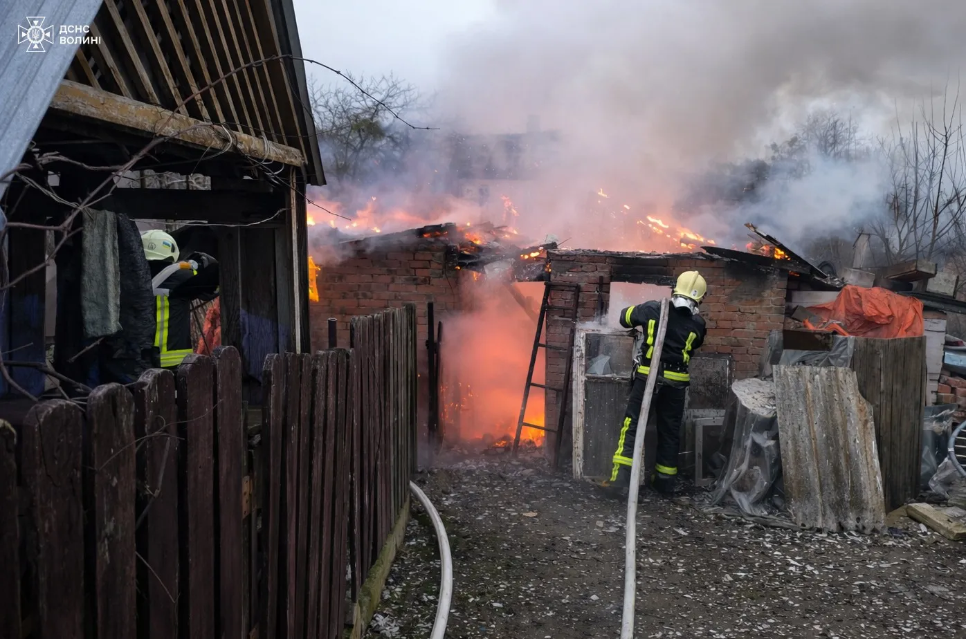 Три займання за день: на Волині горіли будинок і господарські споруди