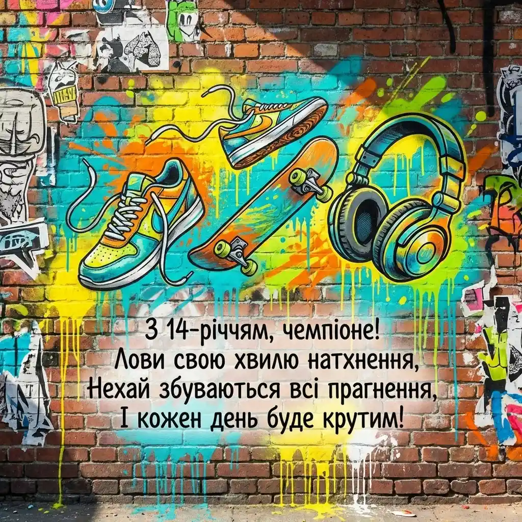 з днем народження хлопцю 14 років