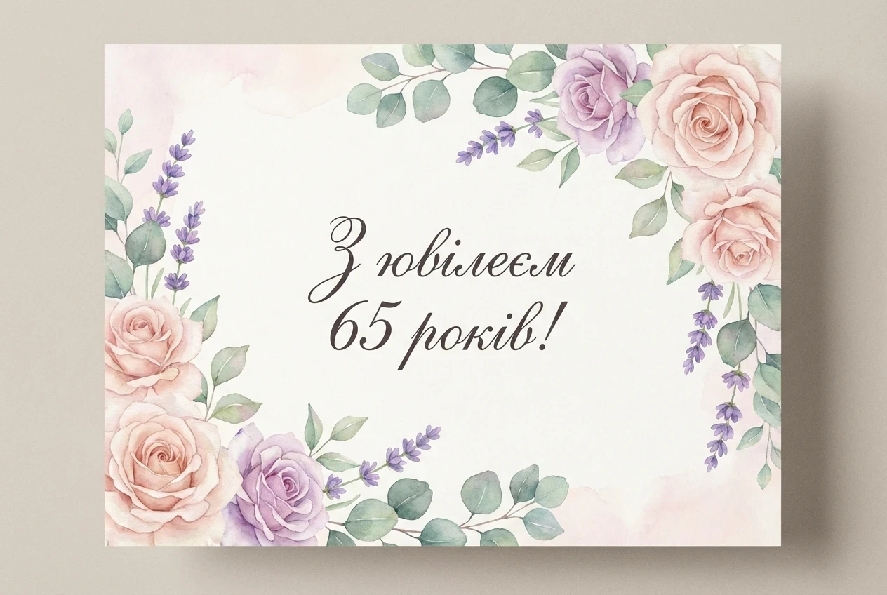з ювілеєм 65 жінці картинки
