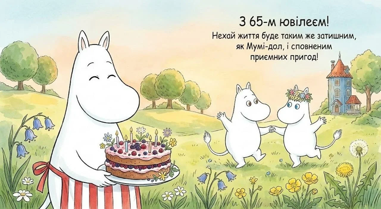 Картинки та привітання з ювілеєм 65 жінці