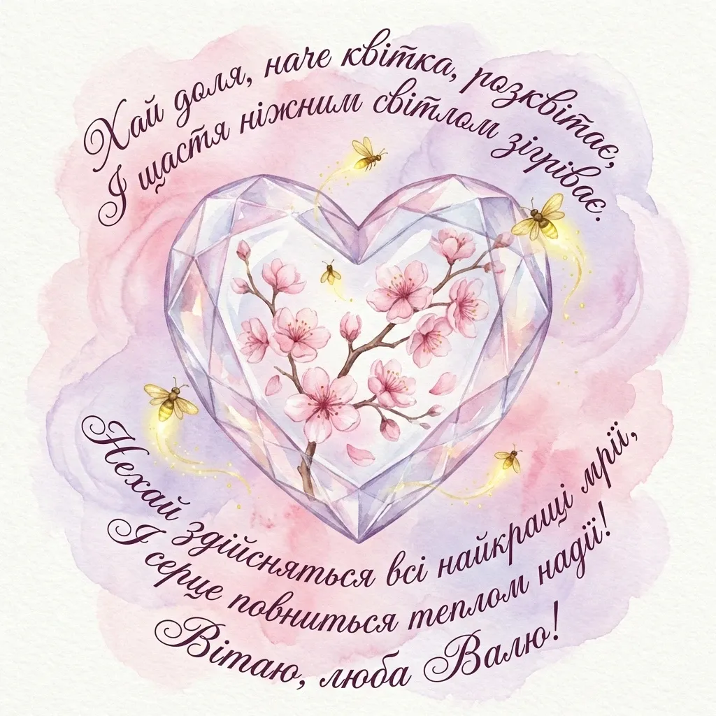 Валя з днем народження