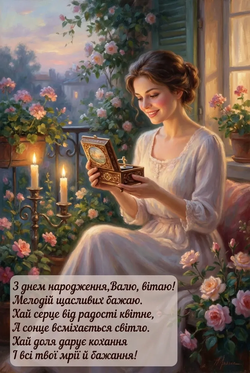 Валя з днем народження