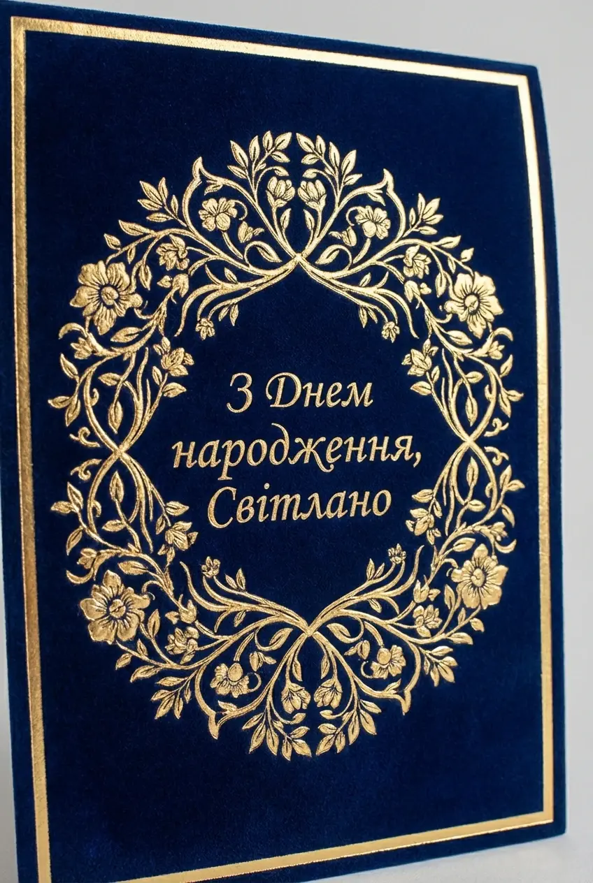з днем народження світлана українською