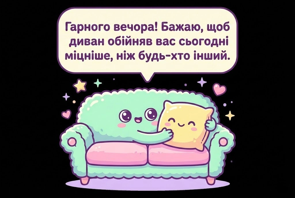 Доброго вечора: гарні листівки та щирі побажання для затишку!
