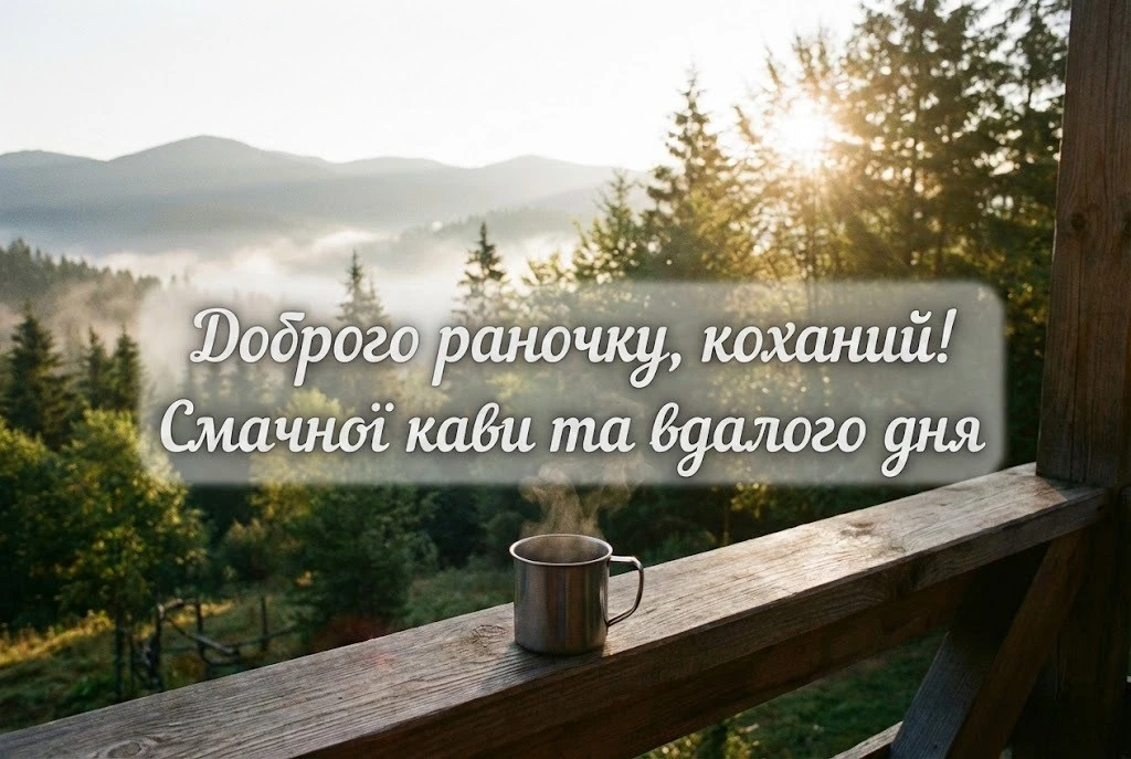 Доброго раночку, коханий: найтепліші листівки та душевні побажання для гарного початку дня