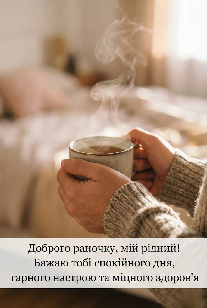 Доброго раночку, коханий: найтепліші листівки та душевні побажання для гарного початку дня