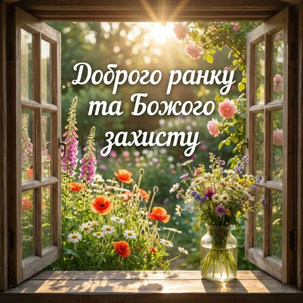 Доброго ранку та Божого захисту: душевні картинки й найтепліші побажання для мирного дня