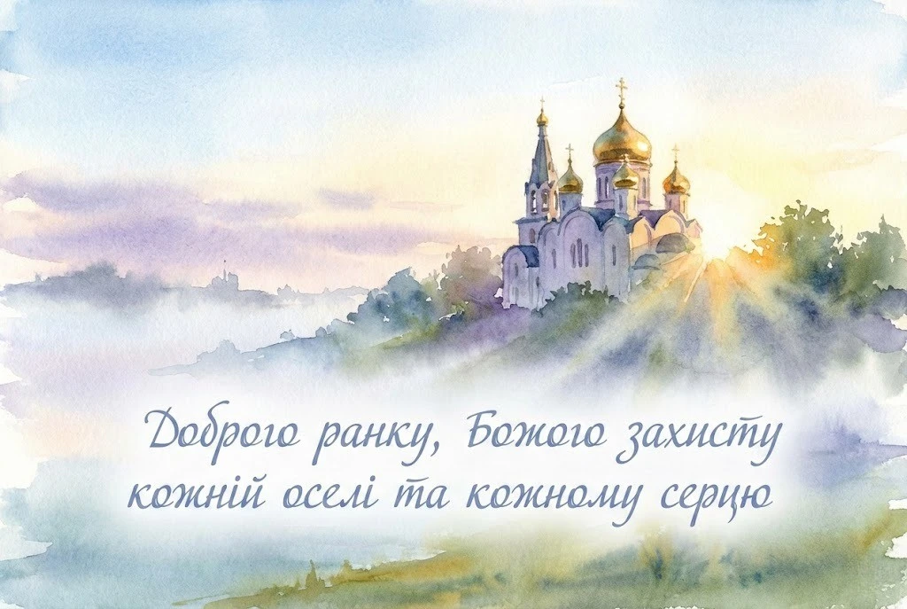 Доброго ранку та Божого захисту: душевні картинки й найтепліші побажання для мирного дня