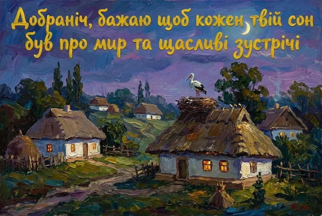Добраніч: патріотичні картинки українською для мирного та затишного сну