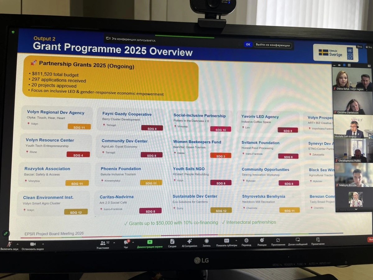 Курс на 2026-й: як Волинь спільно з ПРООН та Швецією планує стале відновлення громад