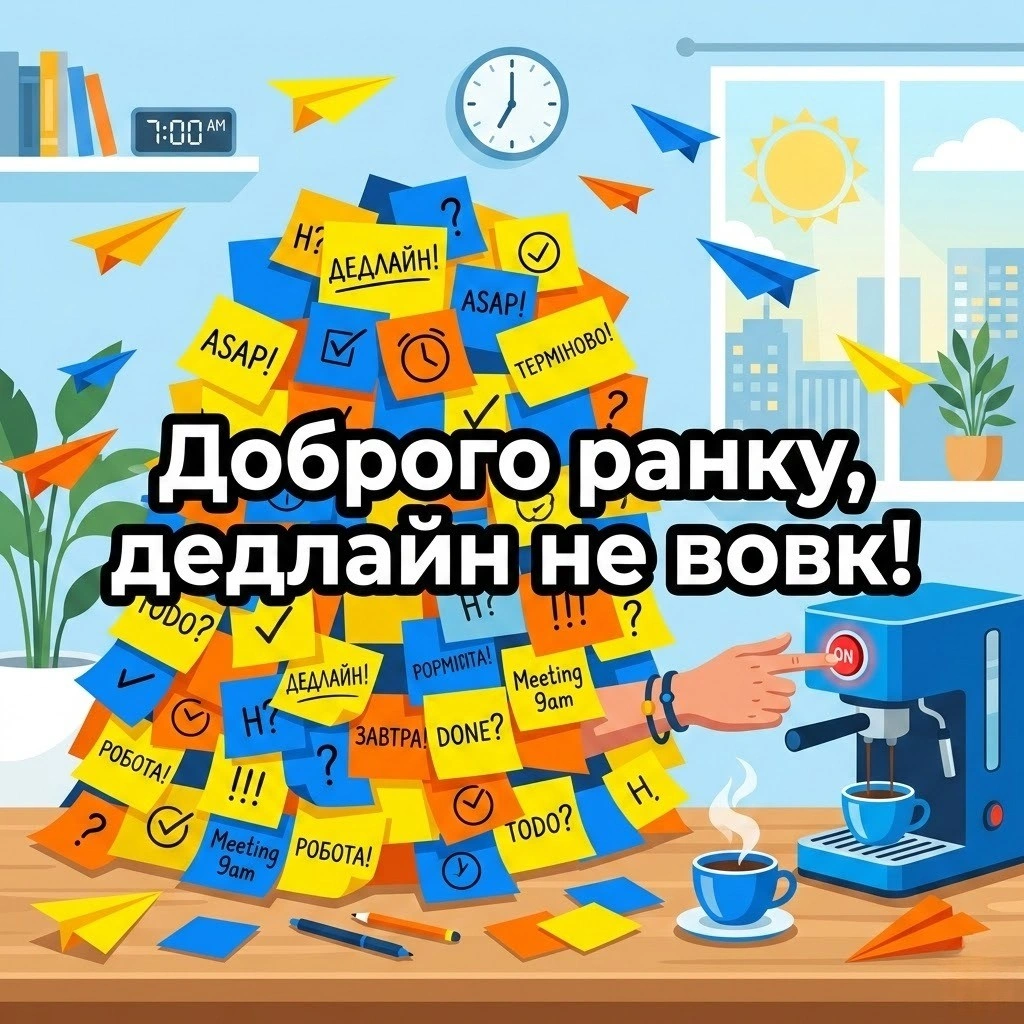 Доброго ранку та щасливого дня: картинки, приколи на роботі та сучасні листівки для гарного настрою