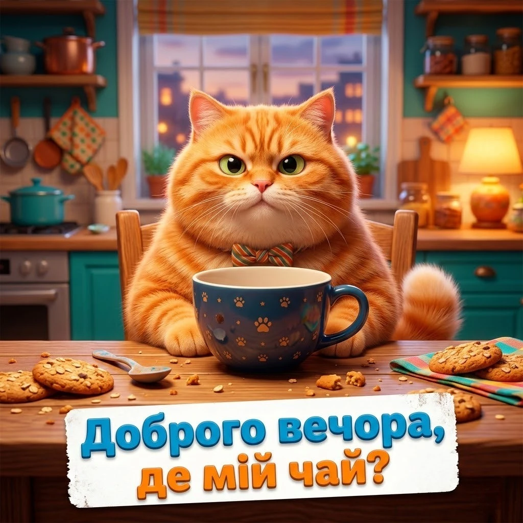 Доброго тихого вечора: картинки українською для душевного спокою та затишку