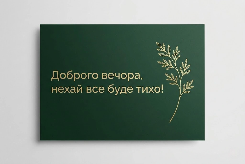 Доброго тихого вечора: картинки українською для душевного спокою та затишку
