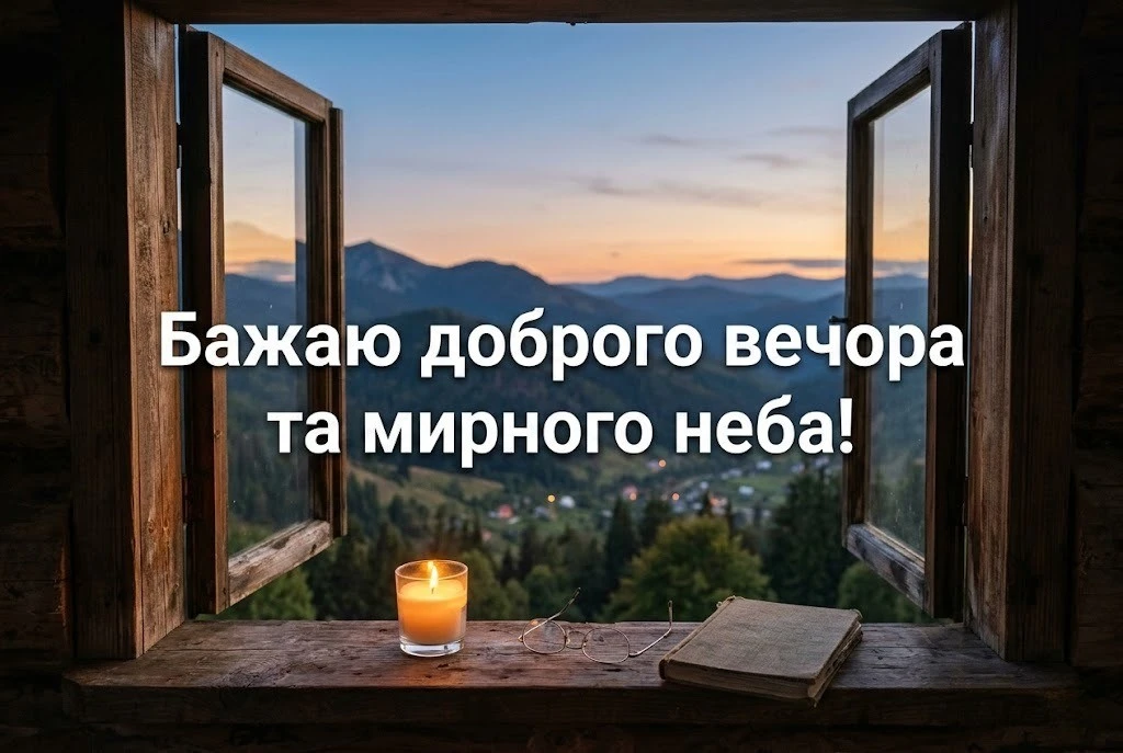 Доброго тихого вечора: картинки українською для душевного спокою та затишку