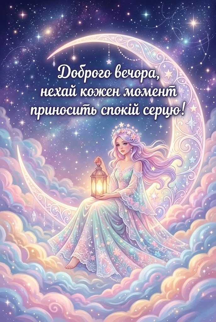 Доброго тихого вечора: картинки українською для душевного спокою та затишку
