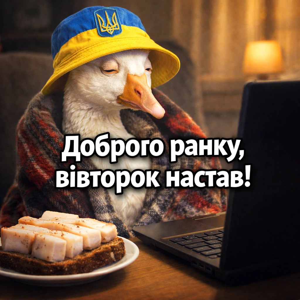 Доброго ранку вівторка: найкраща добірка листівок з гумором по-українськи