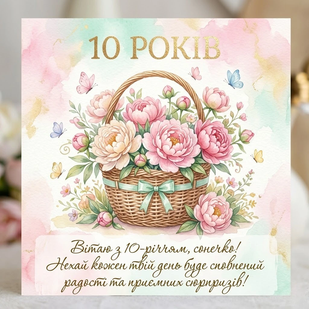 Привітання з днем народження дівчинці на 10 років: найкращі побажання у віршах та прозі
