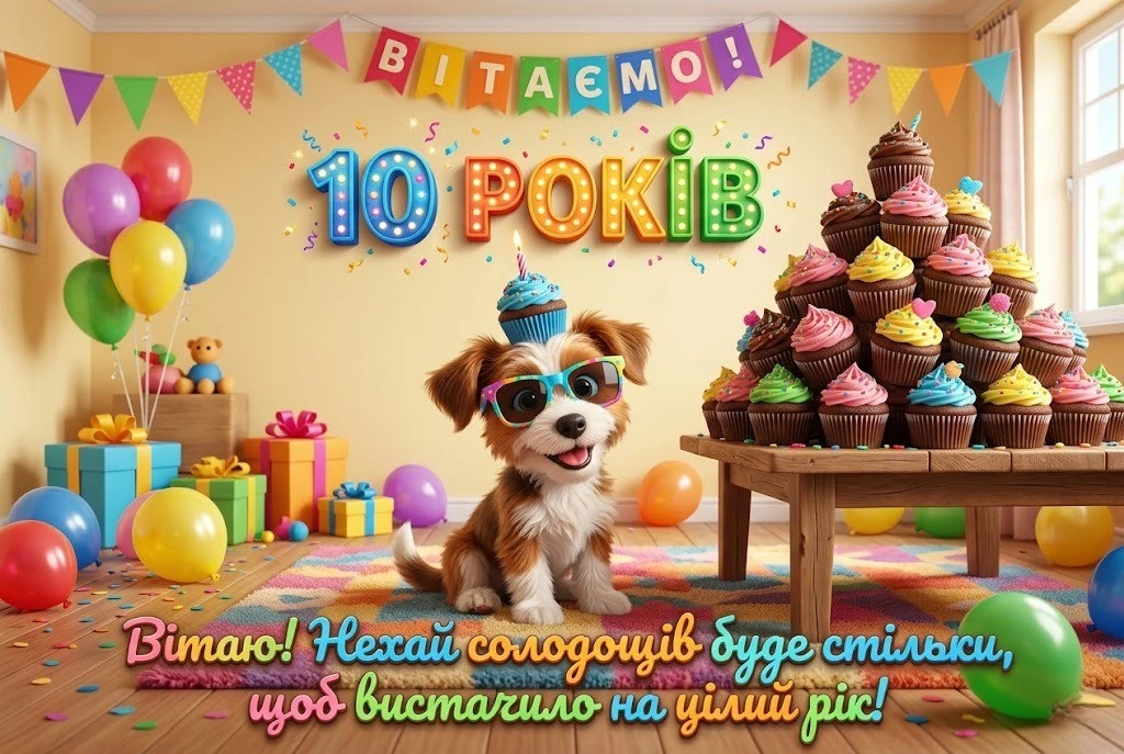 Привітання з днем народження дівчинці на 10 років: найкращі побажання у віршах та прозі