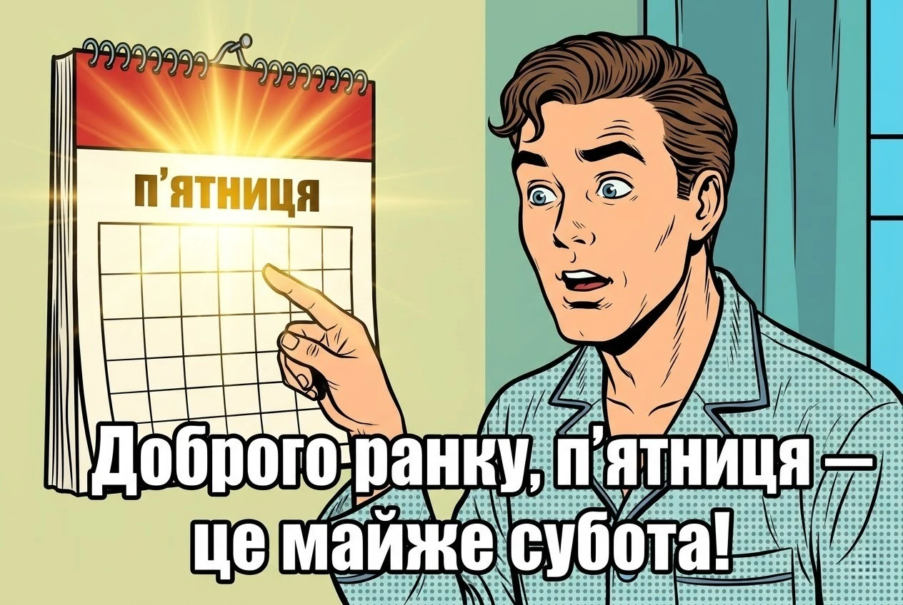 Доброго ранку п’ятниці: сучасний гумор та прикольні листівки для чудового настрою