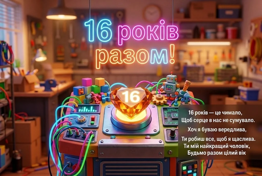 Привітання чоловіку на 16 років весілля: топазова річниця кохання