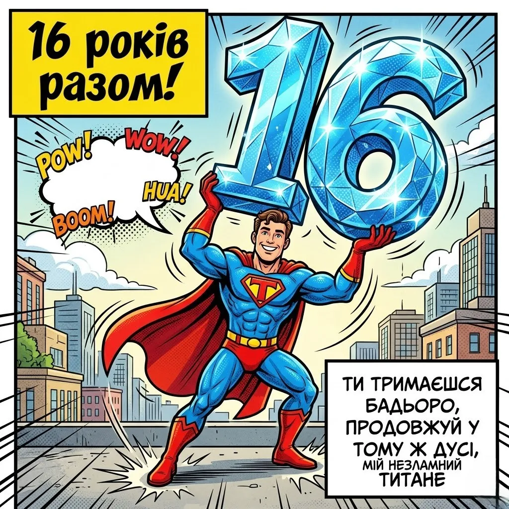Привітання чоловіку на 16 років весілля: топазова річниця кохання