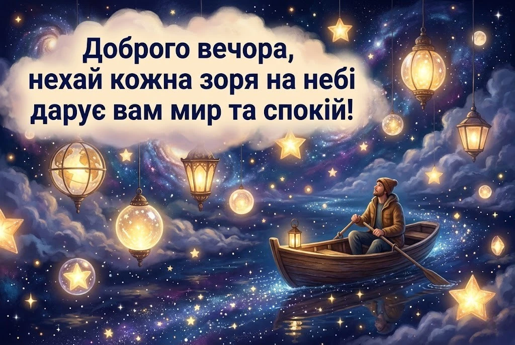 Доброго вечора та мирної ночі: сучасні картинки для душевного спокою