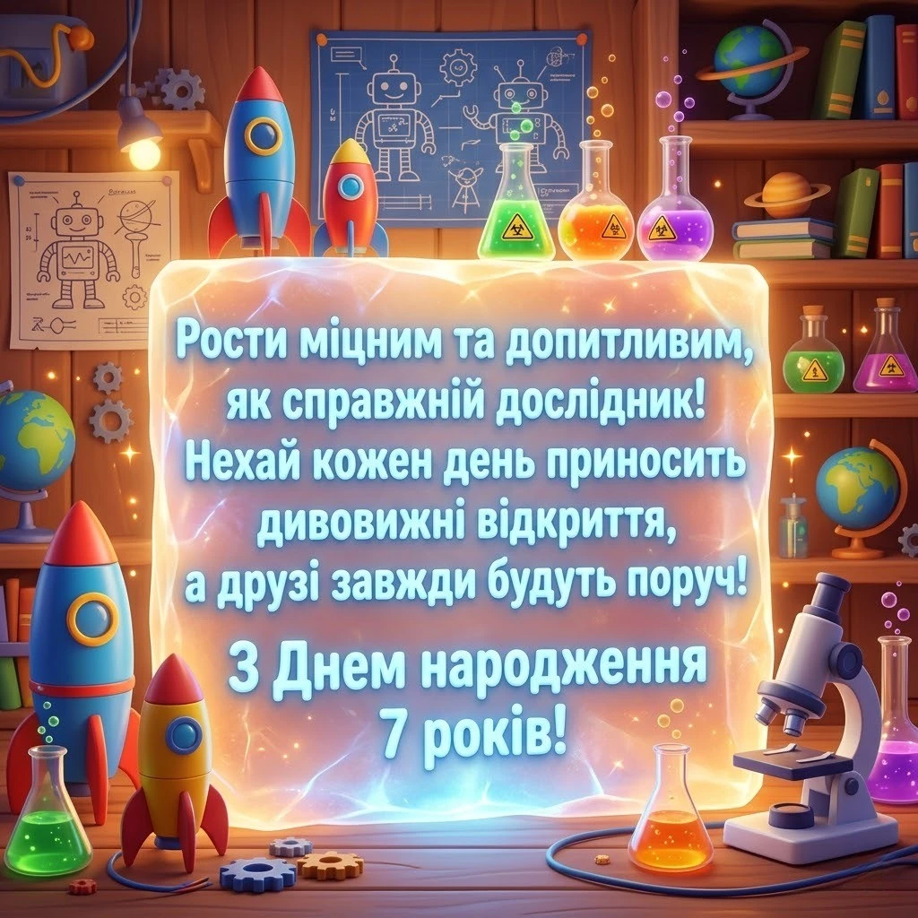 Найкращі привітання з 7-річчям для хлопчика: вірші та проза