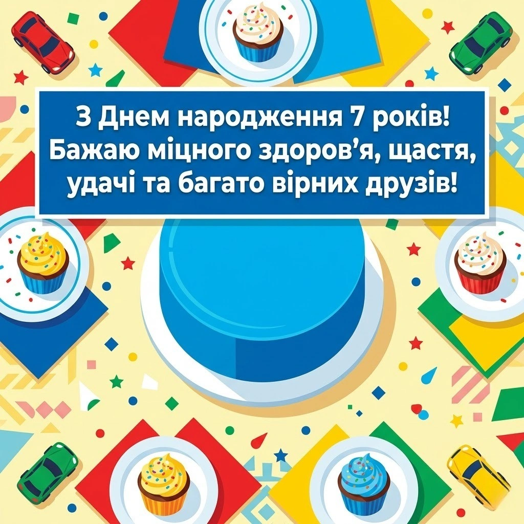 Найкращі привітання з 7-річчям для хлопчика: вірші та проза