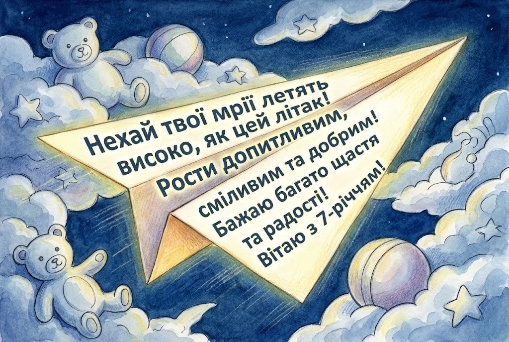 Найкращі привітання з 7-річчям для хлопчика: вірші та проза