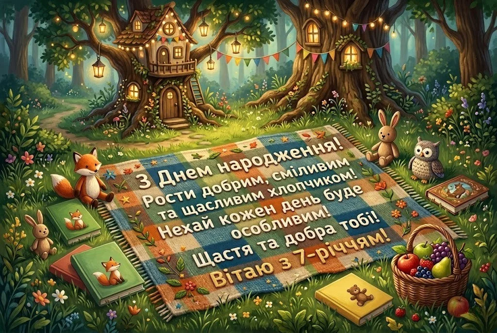 Найкращі привітання з 7-річчям для хлопчика: вірші та проза