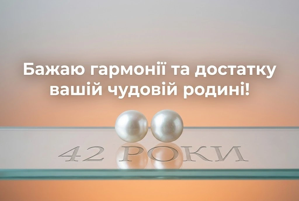 Перламутрове весілля: найтепліші слова привітання на 42-річчя шлюбу