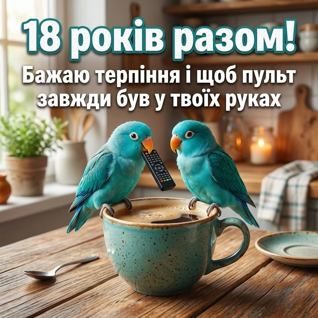 Бірюзова річниця: збірка найтепліших побажань з 18-річчям шлюбу