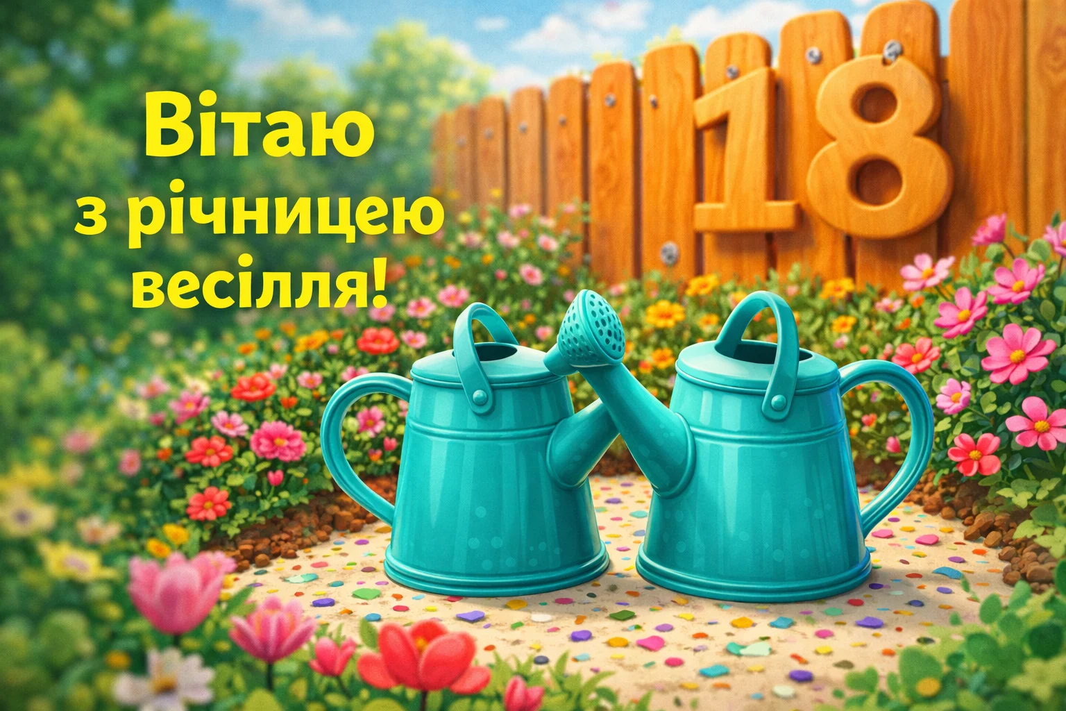 Бірюзова річниця: збірка найтепліших побажань з 18-річчям шлюбу