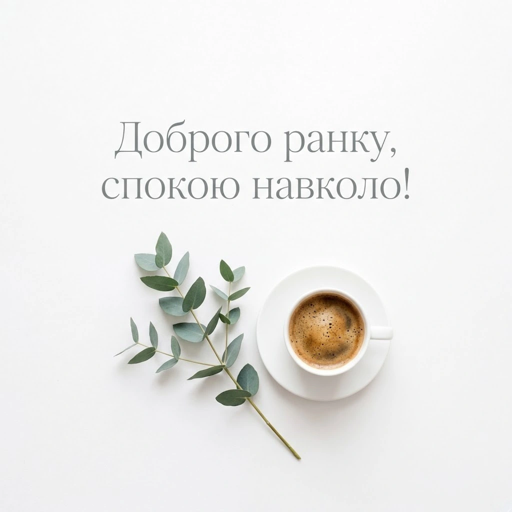Доброго і мирного ранку: найкращі листівки та щирі побажання для душевного початку дня