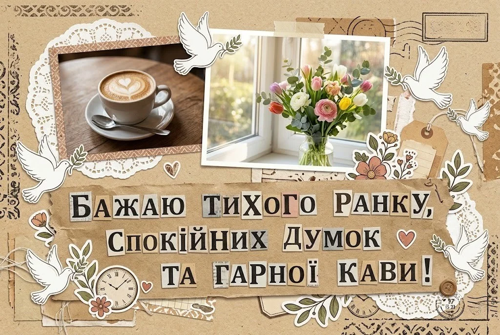 Доброго і мирного ранку: найкращі листівки та щирі побажання для душевного початку дня