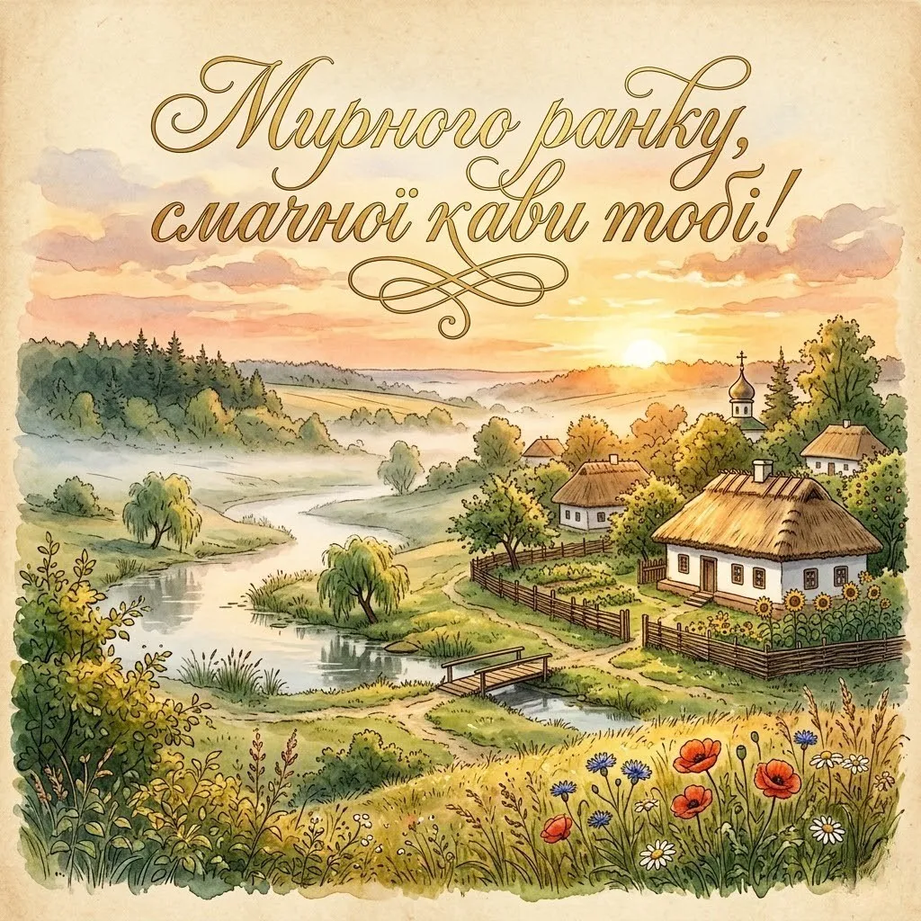 Доброго і мирного ранку: найкращі листівки та щирі побажання для душевного початку дня